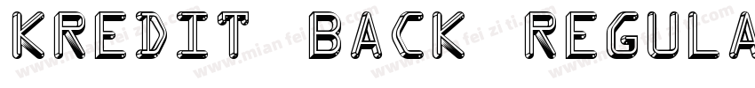 Kredit Back Regular字体转换